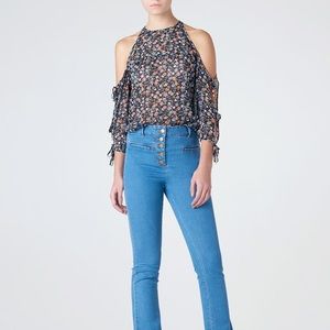 VERONICA BEARD Flynn Bow Blouse size 4